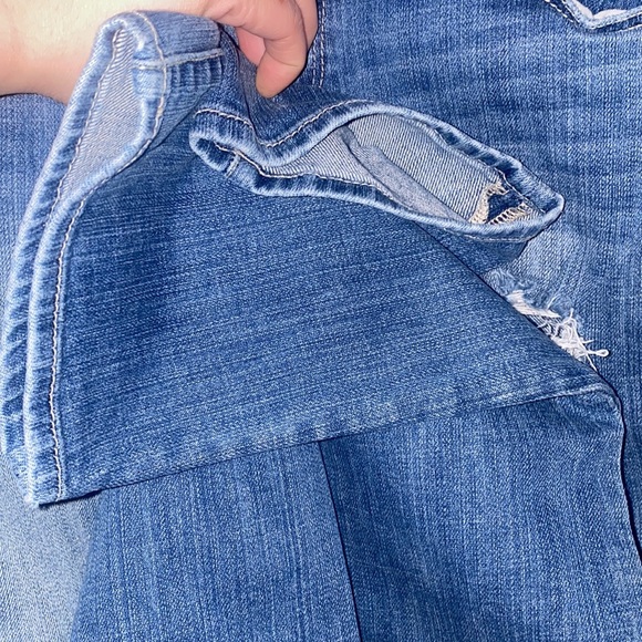 ABERCROMBIE & FITCH A&F VTG Y2K Perfect Stretch Distressed Low Rise Jeans 2/W26 - Picture 8 of 10